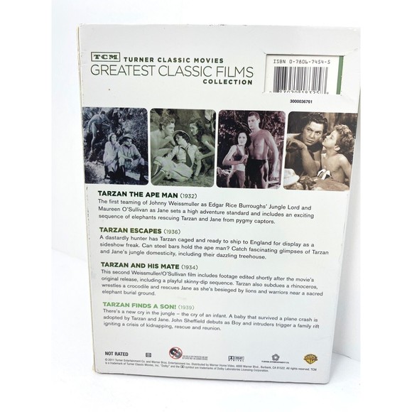 Silver Screen Icons: Johnny Weissmuller as Tarzan - Vol. 1 (DVD, 2011, 2-Disc... - Picture 2 of 9